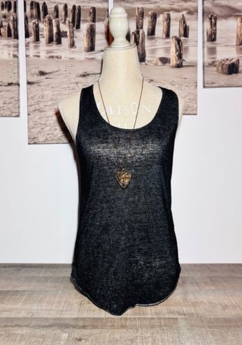 🌸 débardeur long noir taille unique #cloothes