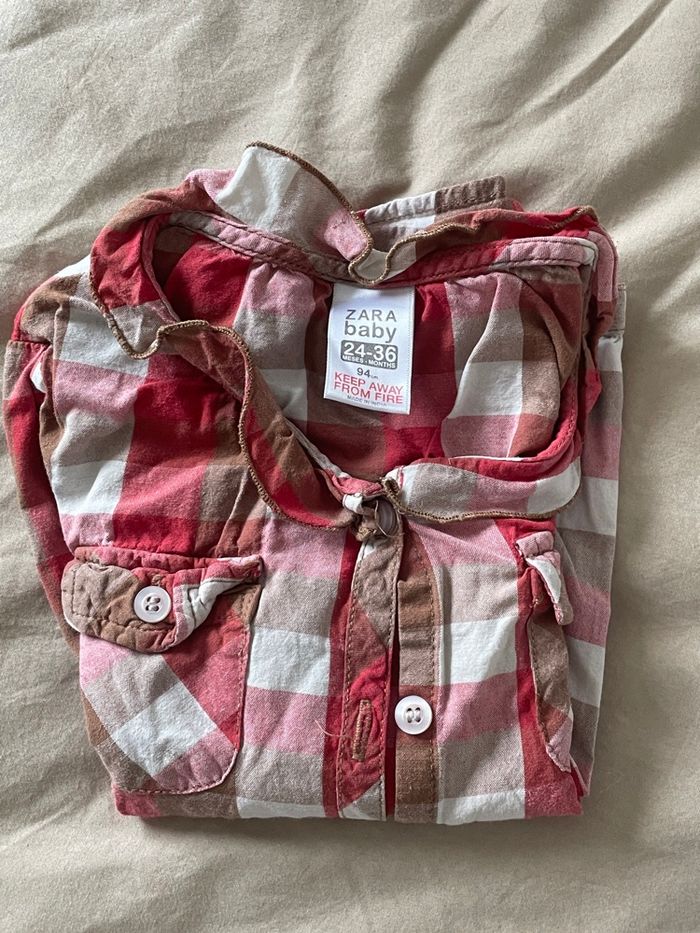 Chemise à carreaux Zara - photo numéro 2