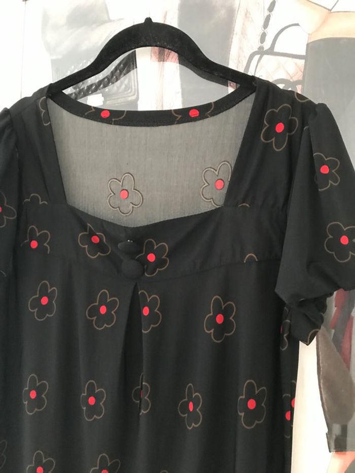 Tunique fluide chat vintage Xl - photo numéro 3