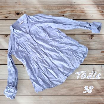 💙Chemise fluide bleu ciel Camaïeu 💙