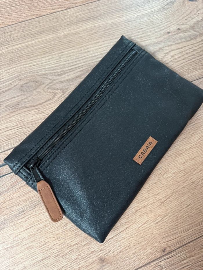 Pochette frontale Cabaia, noir pailletée modèle Jupiter - photo numéro 2