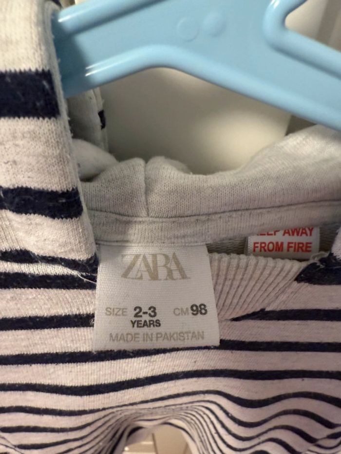 Sweat à rayures Zara 2/3 ans. - photo numéro 3