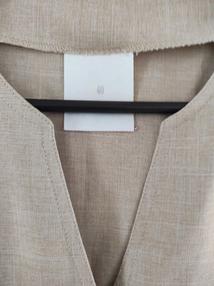 Robe Tunique beige taille 40 - photo numéro 3