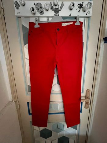Jean skinny rouge