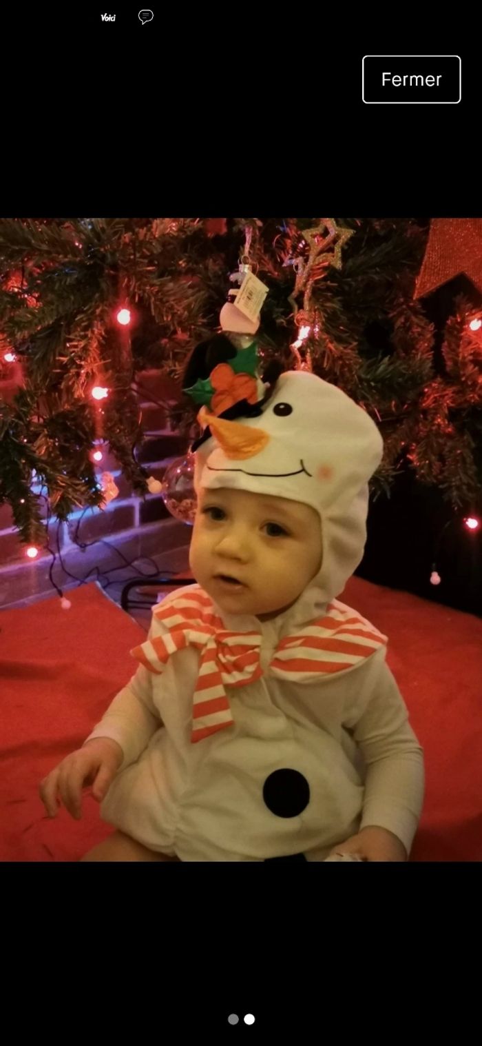 Déguisement bonhomme de neige