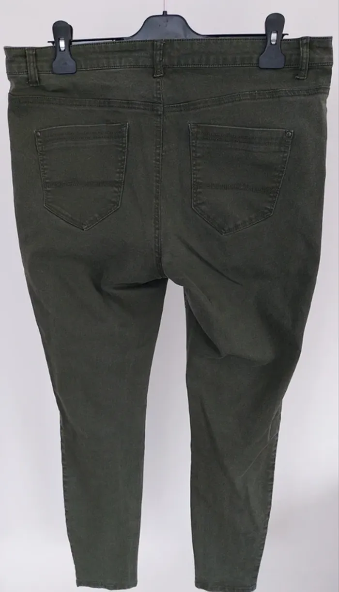 Jeans femme skinny kaki - photo numéro 2