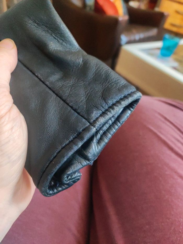 Manteau cuir noir 8 ans Les tanneurs Marrakech - photo numéro 7