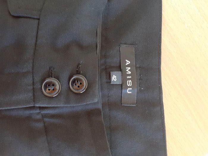 Pantalon tailleur noir Amisu - photo numéro 3