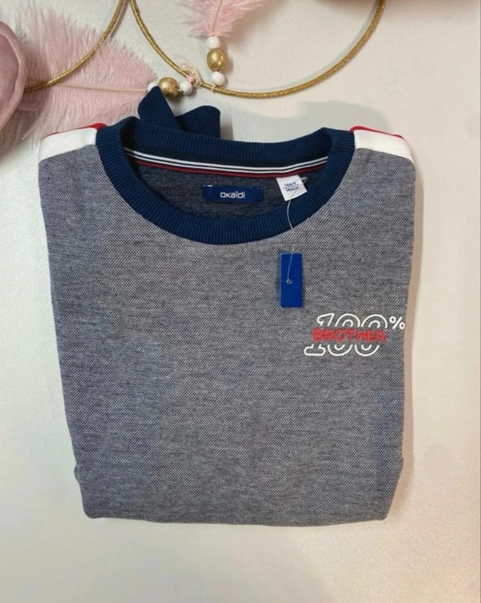 Pull garçon - neuf - Okaïdi - taille 14 ans - photo numéro 3