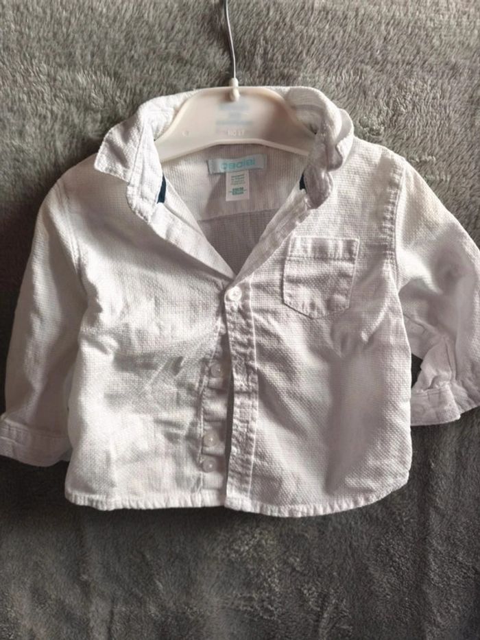 Chemise blanche obaibi 6 mois - photo numéro 6