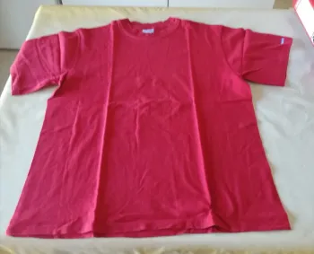 Tee-shirt manches courtes Décathlon t. M ou 38/40 rouge foncé moucheté