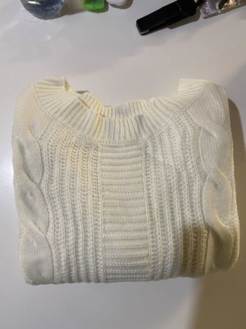 Robe pull  blanche  taille L