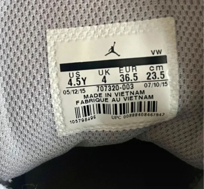 Air Jordan 1 Flight 3 BG Montante Grise - photo numéro 11