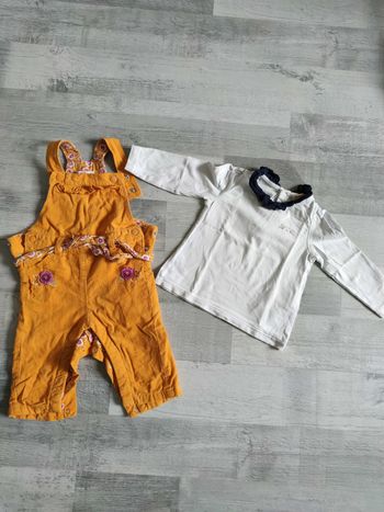 Ensemble salopette/Tee-shirt manches longues