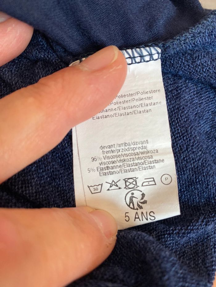 Blouse Bleu 2 en 1 🌸 5ans - photo numéro 4