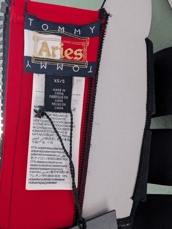 Tommy Hilfiger x Aries Engineered Knit Flag Top neuf avec étiquettes XS/S - photo numéro 3