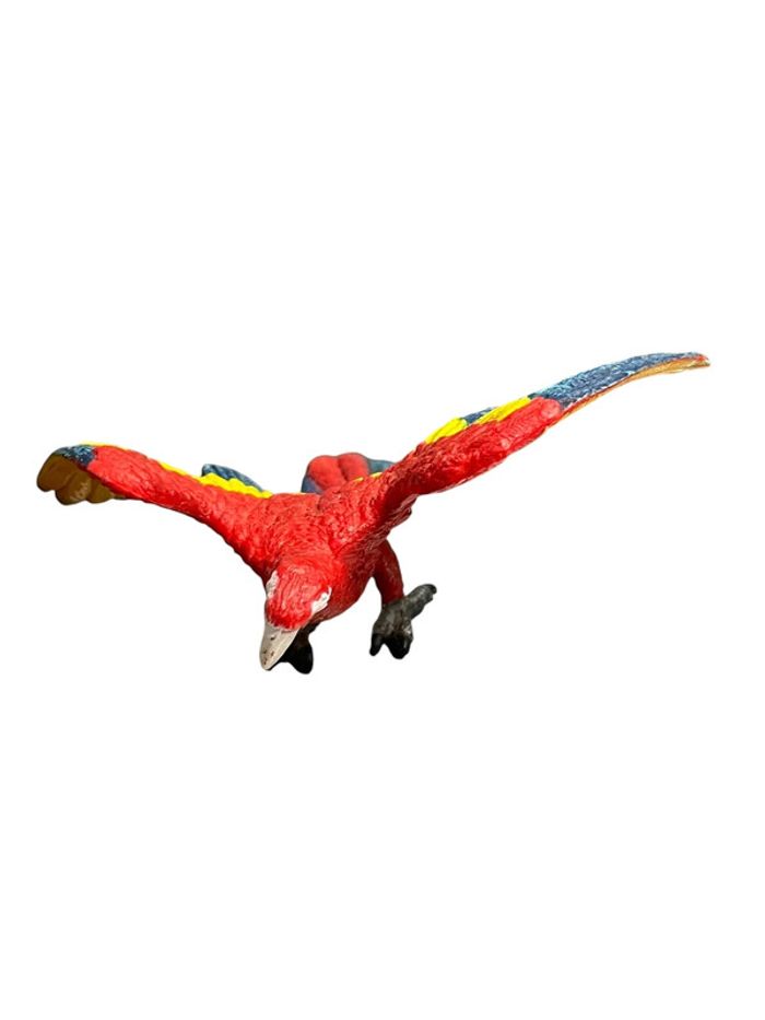 Figurine oiseau perroquet ara écarlate/rouge Schleich 14737 - photo numéro 3