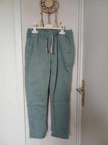 Pantalon garçon Kiabi 9 ans vert eau , bleu ciel mi saison 
