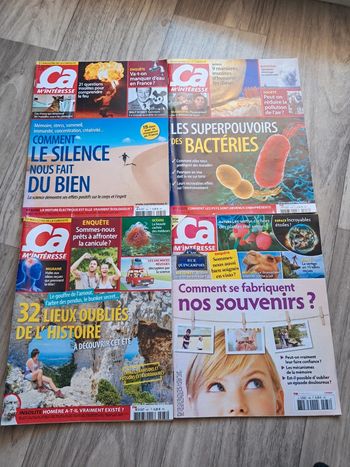 Lot de 4 magazines ça minteresse