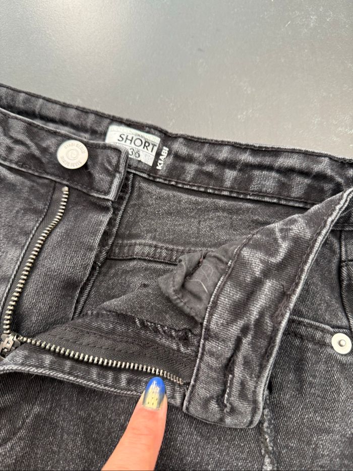 Short jean noir - photo numéro 3