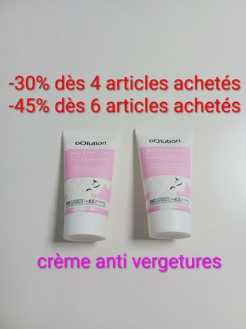 ​Lot 2x Crèmes Anti-Vergetures No Stretch oOliution - 50ml *2 (Neuf)