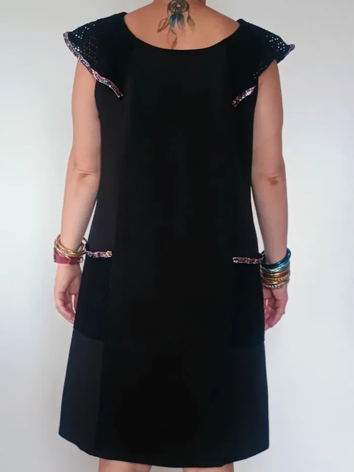 robe noire et paillette T42 - photo numéro 3