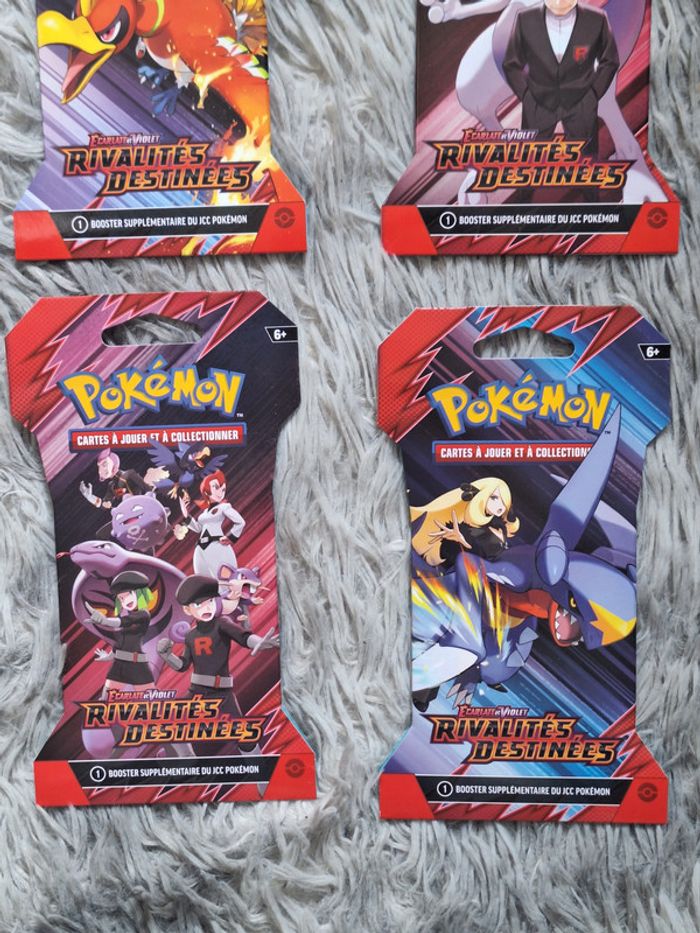 Lot de 4 Boosters Pokémon – EV10 Rivalités Destinées Art set - photo numéro 3