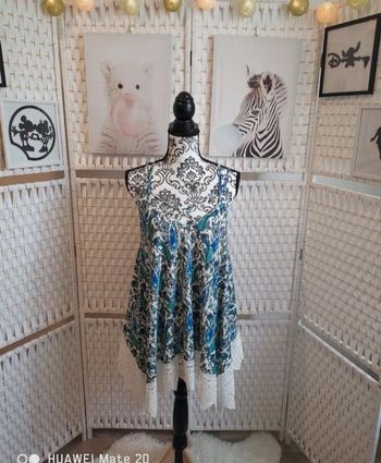 💕Jolie top bohème asymétrique Mosquitos femme TXl / 42 💕