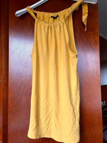 Top/débardeur jaune 36 Massimo Dutti