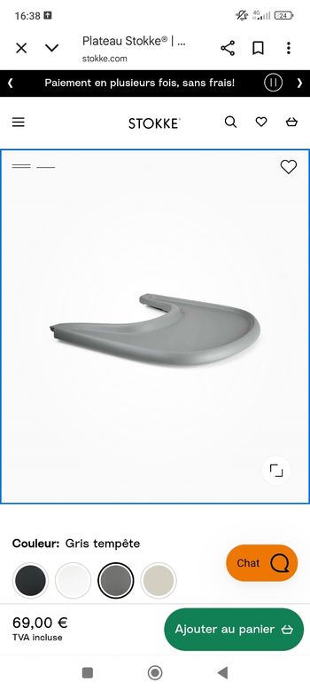 Plateau chaise Stoke trip trap