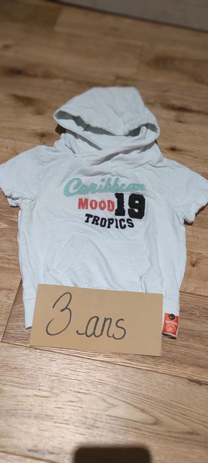 t-shirt à capuche