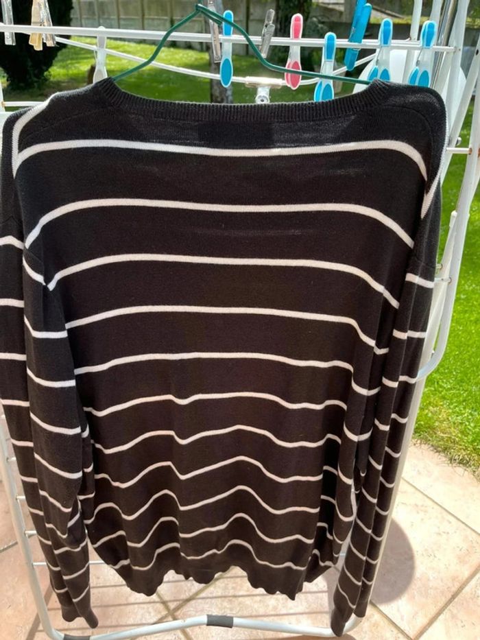 Pull polo by Ralph Lauren taille XL noir et blanc - photo numéro 2