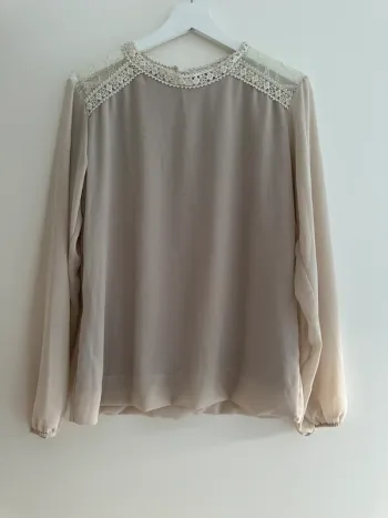 Blouse beige pour femme taille S