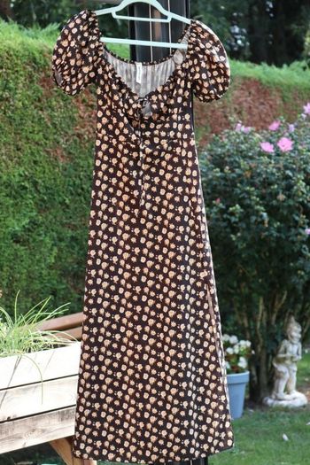 Robe longue à motif