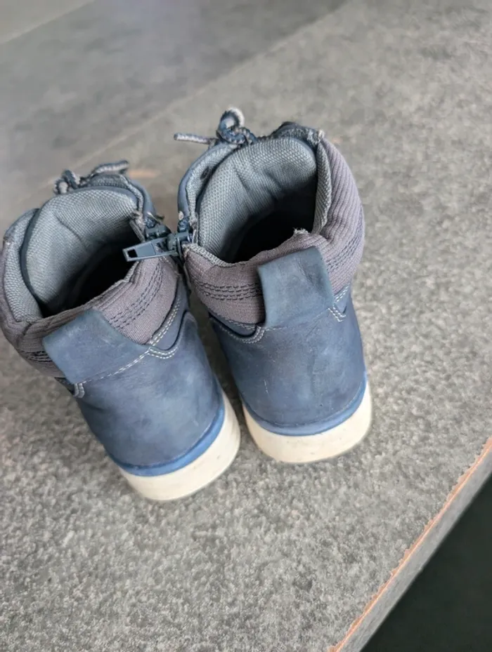 Bottines bleu marine taille 33 - photo numéro 4