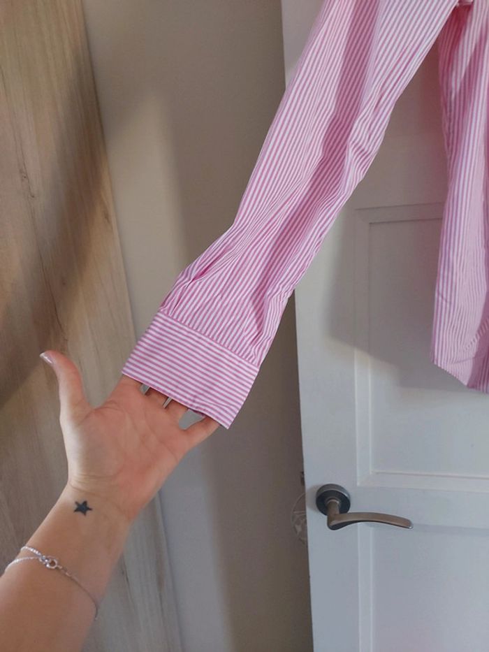 Chemise rayures rose - photo numéro 3