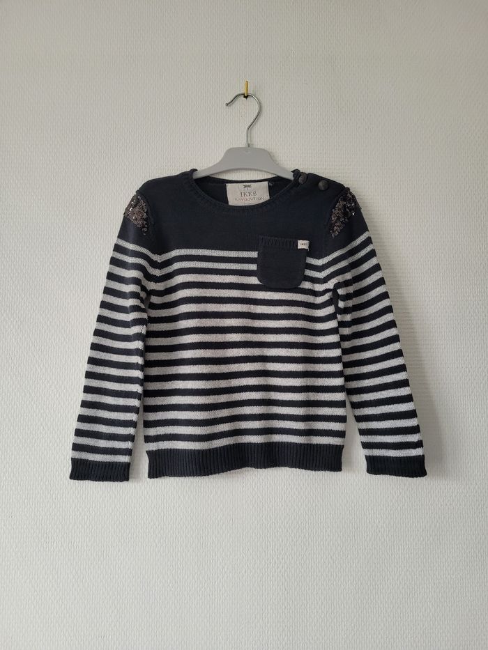 Pull rayé IKKS 4 ans TBE