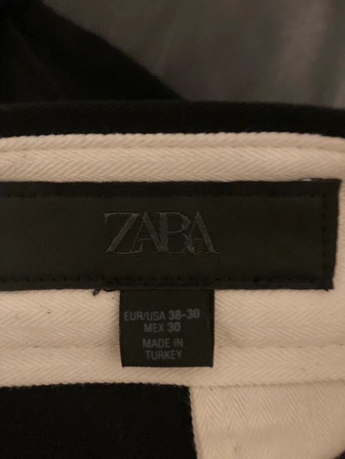 Pantalon homme chino noir neuf taille 38 Zara - photo numéro 5