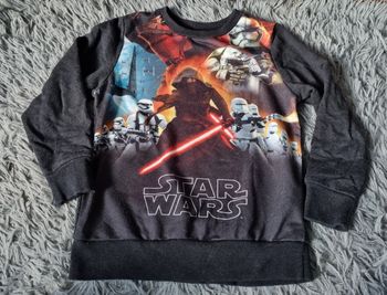 Pull noir imprimé Star Wars 6ans