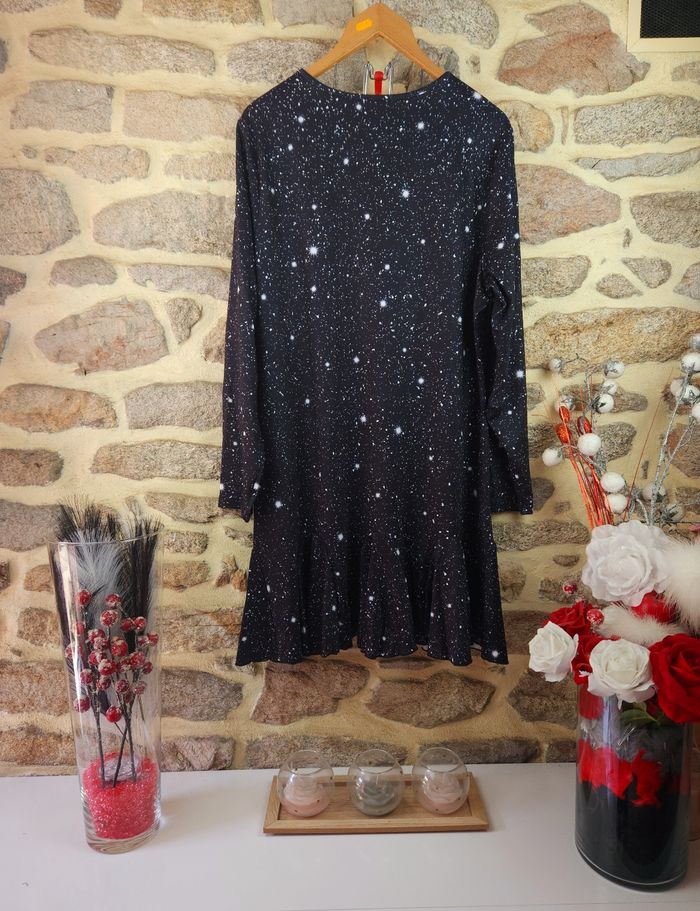 Robe manches longues noir et blanc Femme Taille 54 marque Boohoo 💎 - photo numéro 3