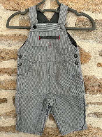 Salopette rayé - 3 mois - Orchestra