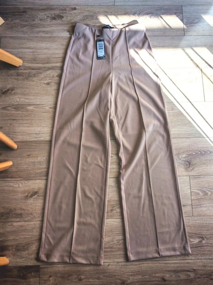 Pantalon jambe large vero moda beige 38 M32