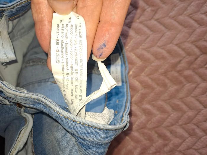 Superbe jean fille slim Zara used dentelle 11/12 ans tbe - photo numéro 6