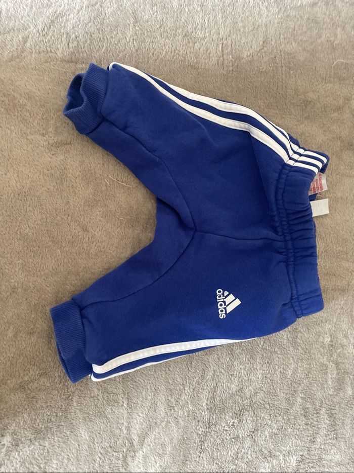 Ensemble Adidas bébé 0-3M bleu et gris - photo numéro 6