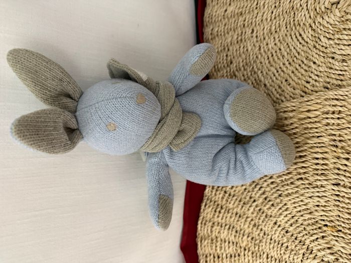 Doudou Lapin Tartine et Chocolat - Bleu - photo numéro 5
