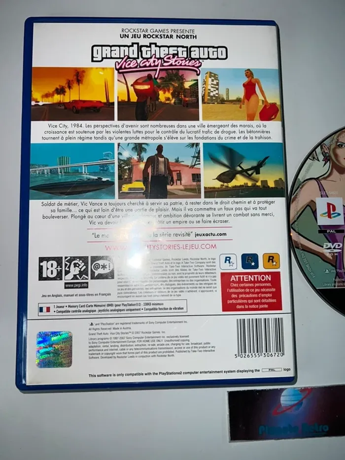 GTA Vice City Stories - Jeu PS2 Sans Notice Version Française Sony PAL - photo numéro 4