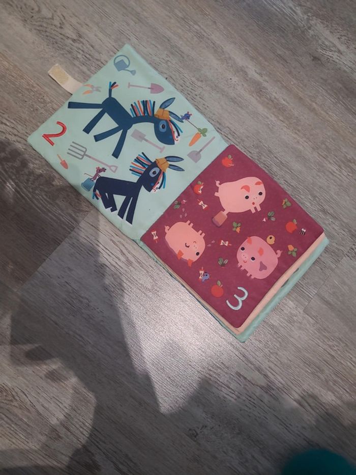Livre tissus Lilliputiens 1 2 3 animaux - photo numéro 3