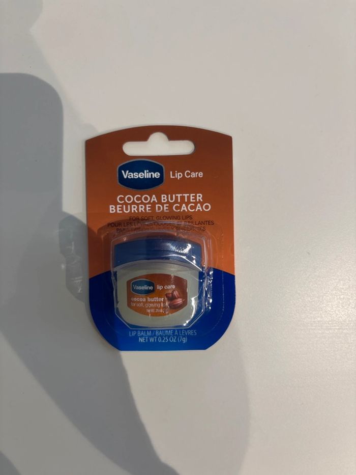 Vaseline Lip Care – Beurre de cacao Baume à lèvres en pot – 7 g – Neuf