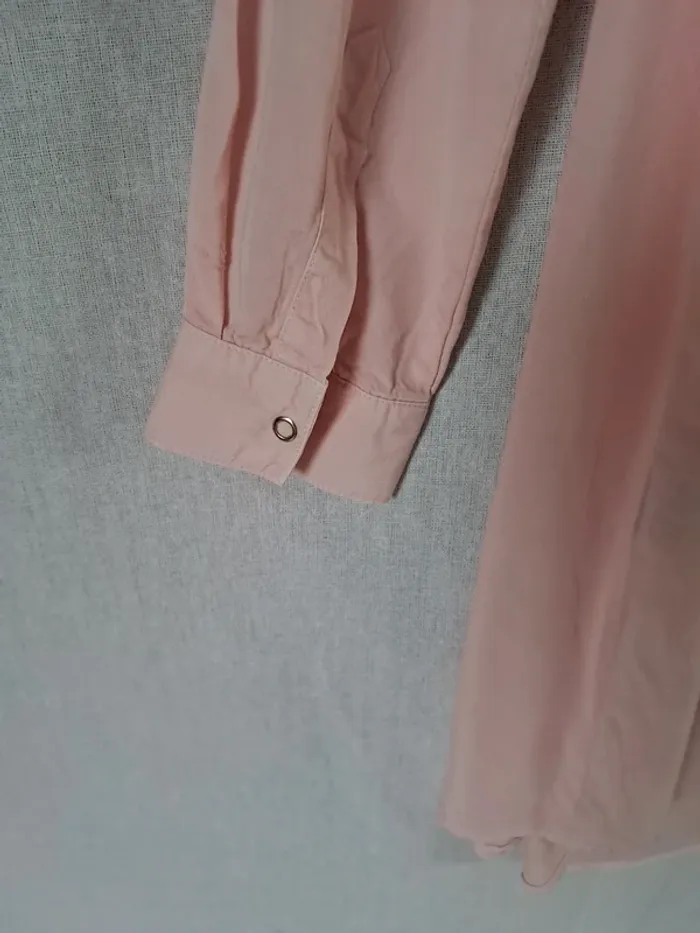 Chemise longue rose - photo numéro 3