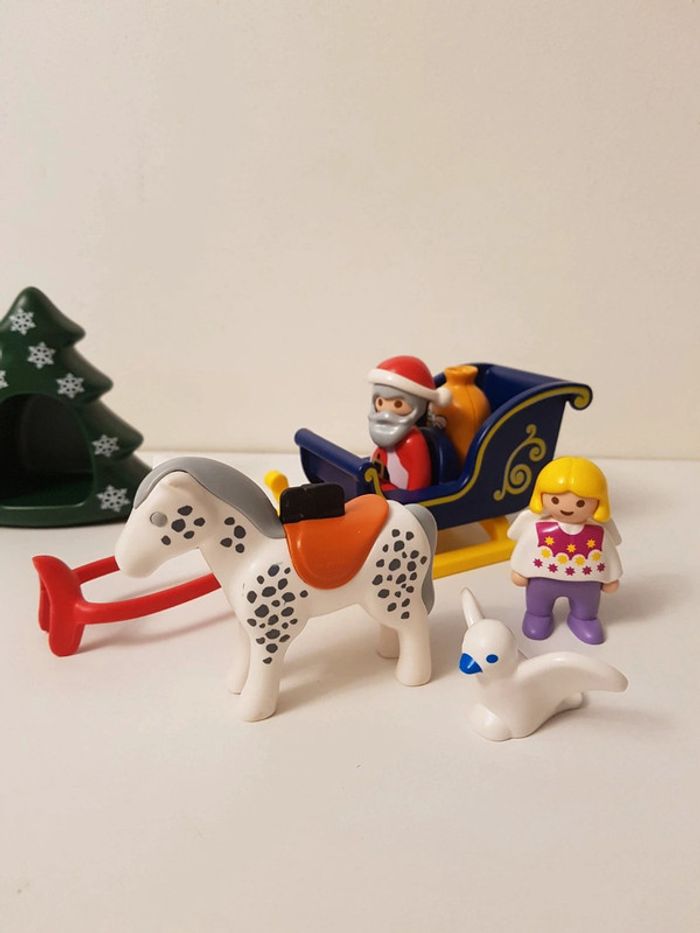 Traineau, père-noël, ange et sapin Playmobil 123 junior - photo numéro 7